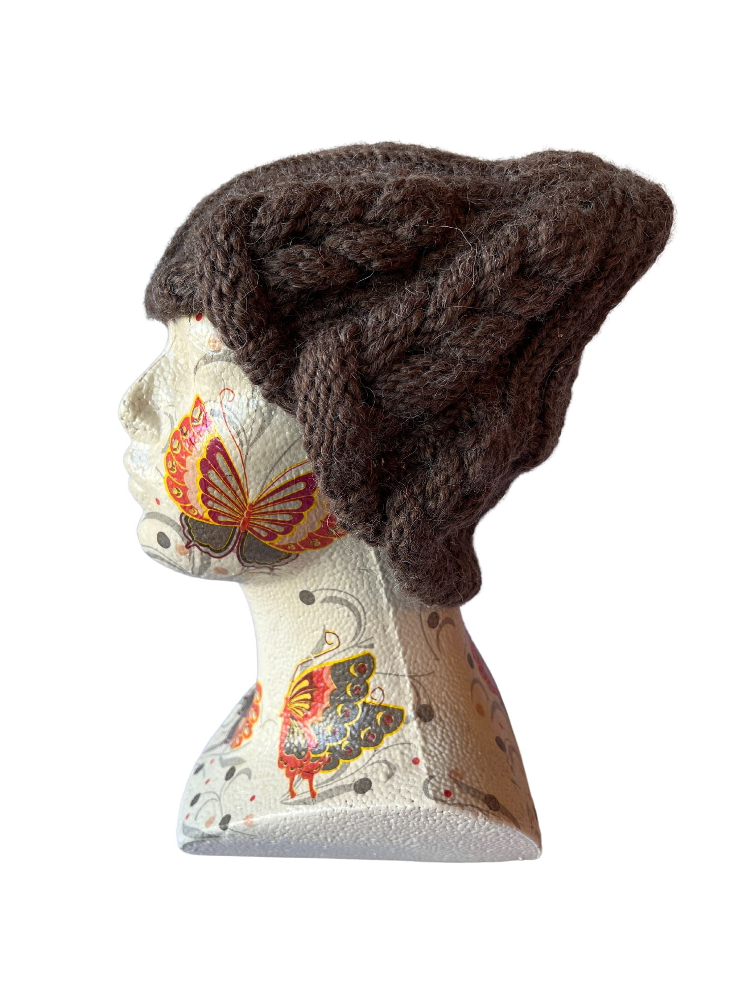 Czapka ręcznie robiona handmade wełna - obrazek 2